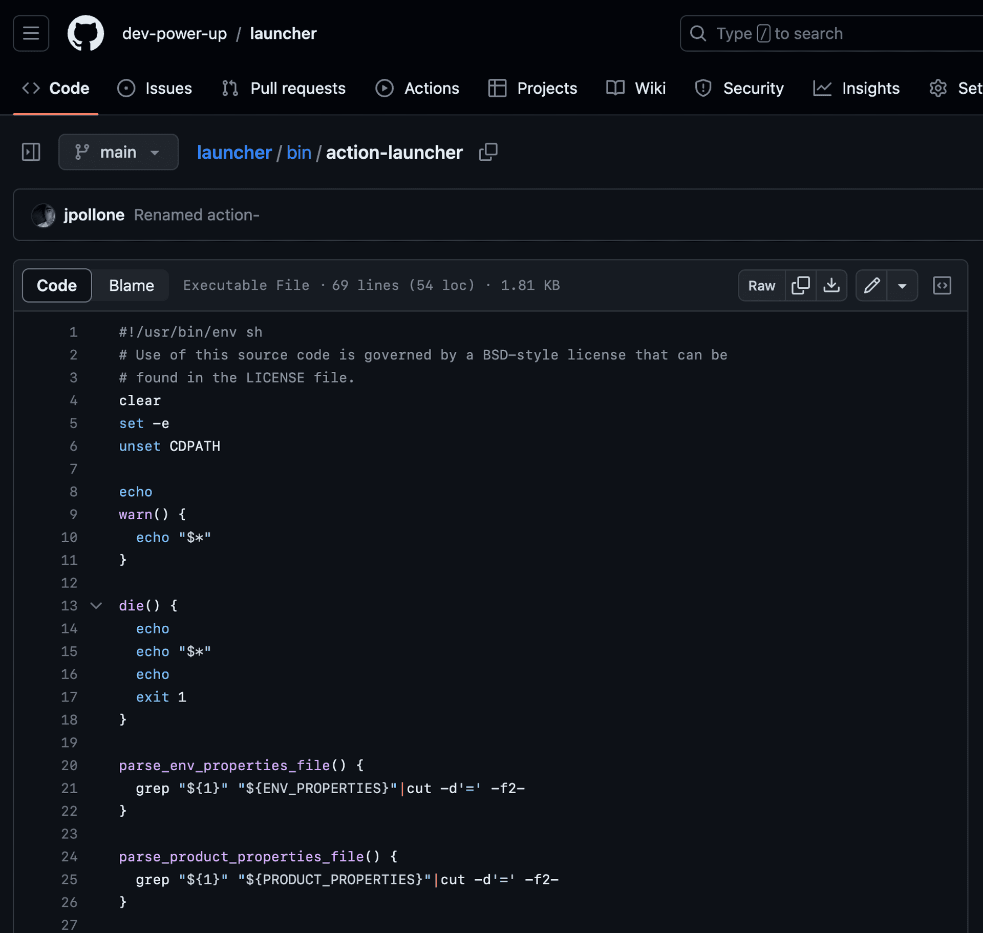 Dev Power Up Github